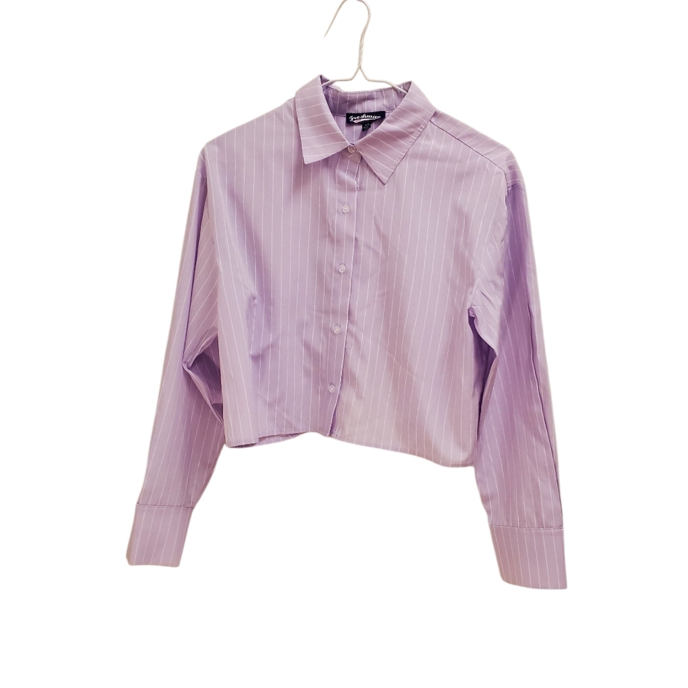 Freshman Lavender Striped Button Down Shirt